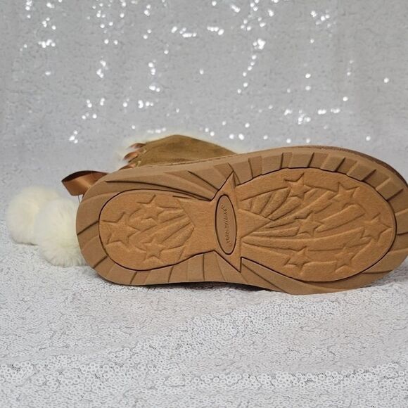 RAMPAGE Nadia Pom Pom  Boots .. Super Cute - Picture 9 of 9